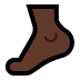 🦶🏿 foot: dark skin tone display on Windows